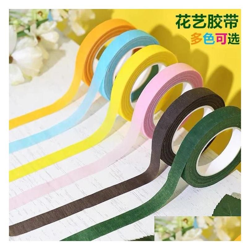 Decorative Flowers & Wreaths Decorative Flowers Stamen Wrap Florist Green  Tapes Stretchy 12Mm 45M/Tape Artificial Flower Tape Floral H Dh9Om From  Bdellbeauty, $4.74
